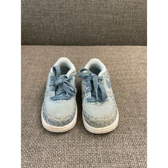 Nike Air Force 1 LV8 TD 'Blue Leopard' Size 7C - Picture 8 of 9